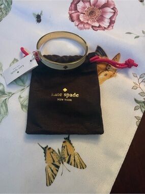 kate spade New York Gold-tone Spade Hinge Bangle Bracelet